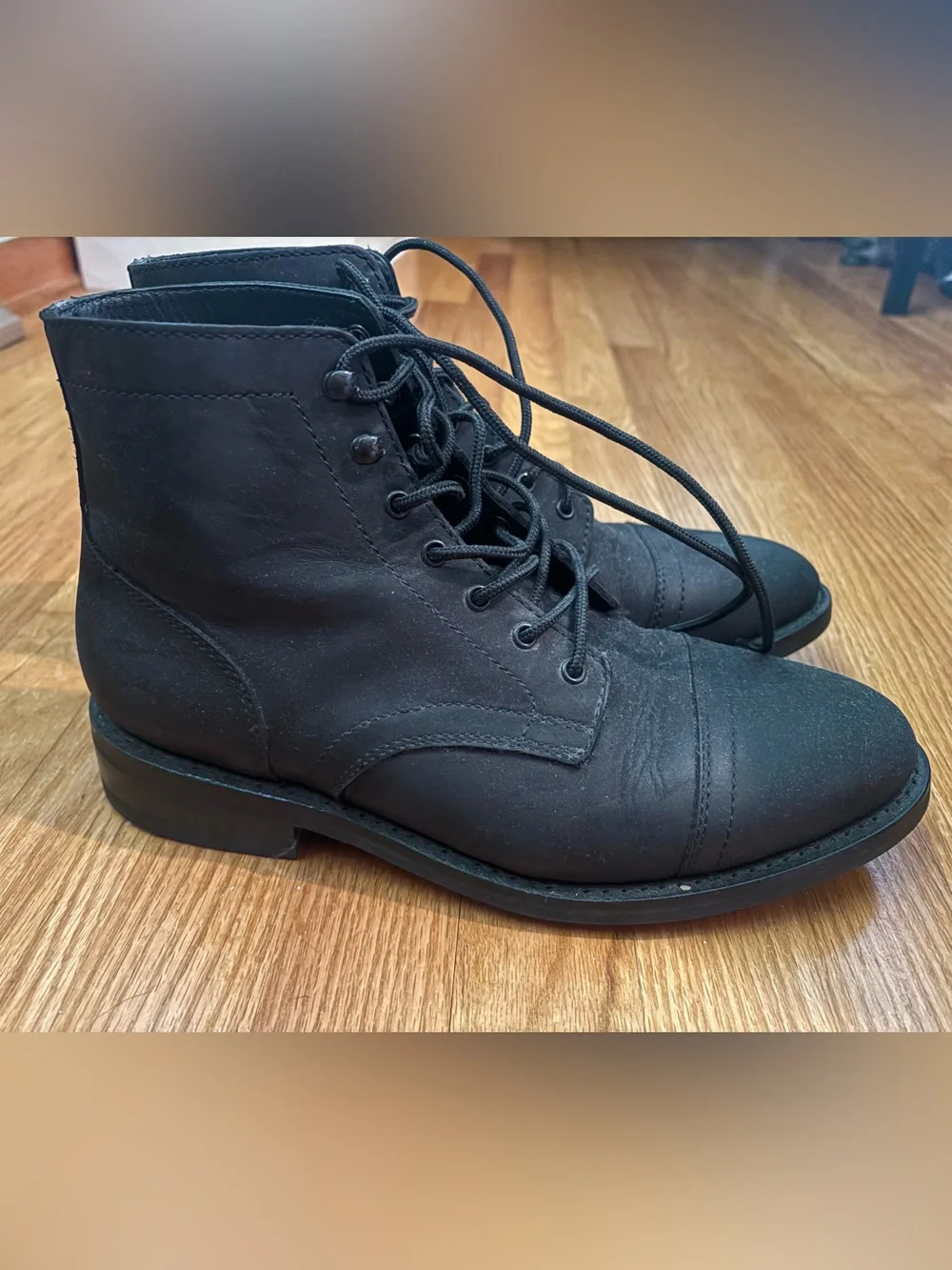 Thursday Boot Company Black Men's Lace-Up Ankle Boots - Captain